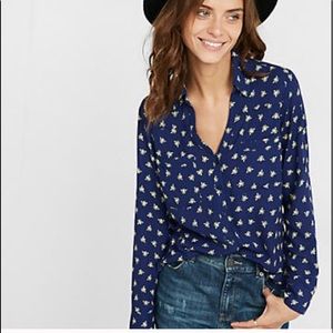 Express Portofino Shirt - Bee Print